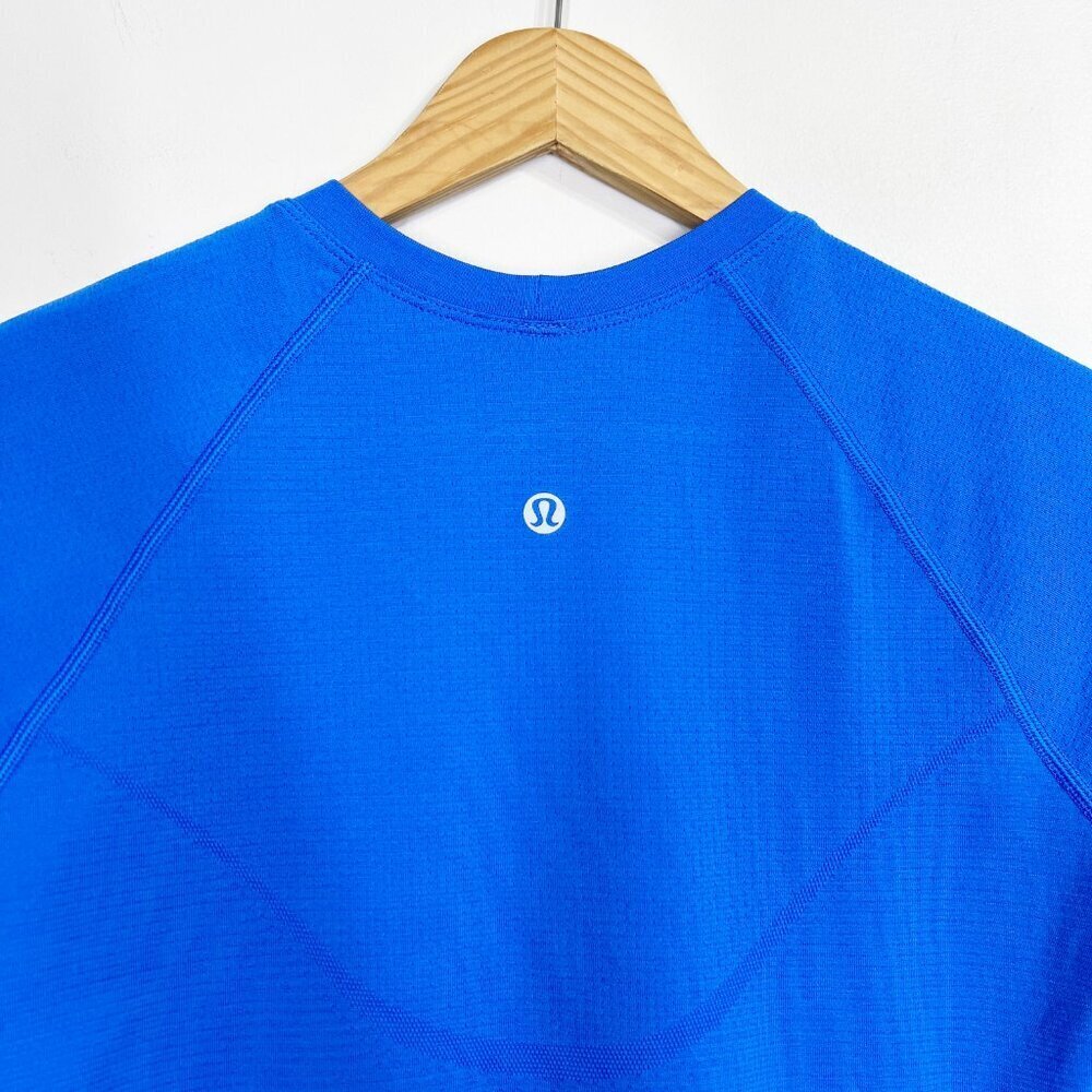 Lululemon Swiftly Tech Cropped Short-Sleeve Shirt 2.0 Pipe Dream Blue - Picture 4 of 7